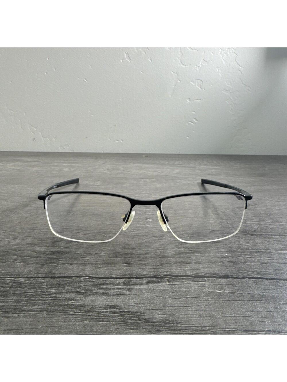 Oakley Eyeglasses OX3218-0152 Socket 5.5 Black Half Rim FRAMES ONLY 52-18-136